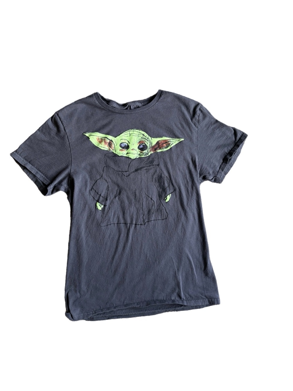 Star Wars Mandalorian Grogu Baby Yoda Graphic Tee - Black - S